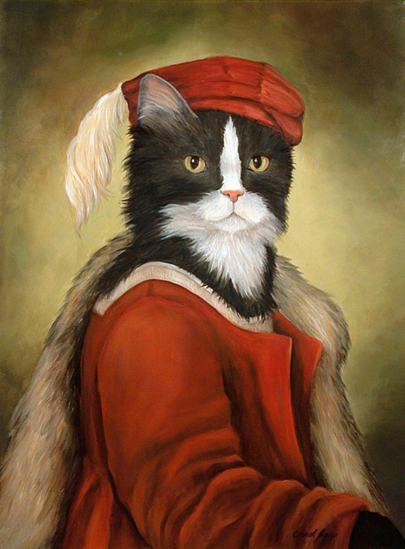 Портреты кошек живопись