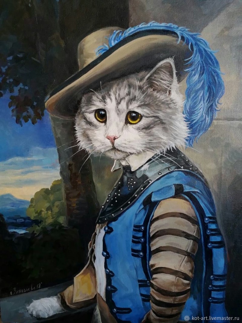 Коты Эрмитажа художник Эльдар Закиров