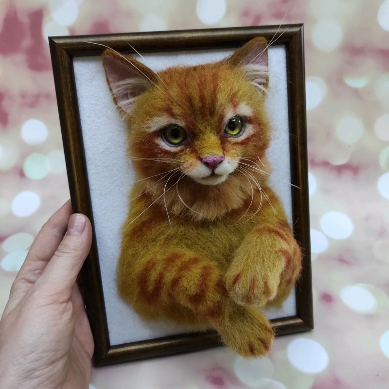 Портрет рыжего кота