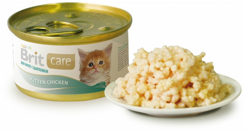 Консервы Brit Care для котят цыплёнок (80 гр)