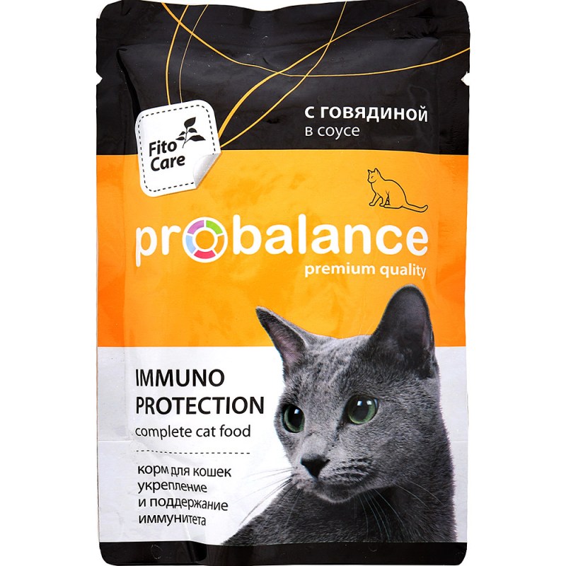 PROBALANCE Sterilized для стерилиз.кошек / кастр. Котов, пауч 85 гр.(1х25)