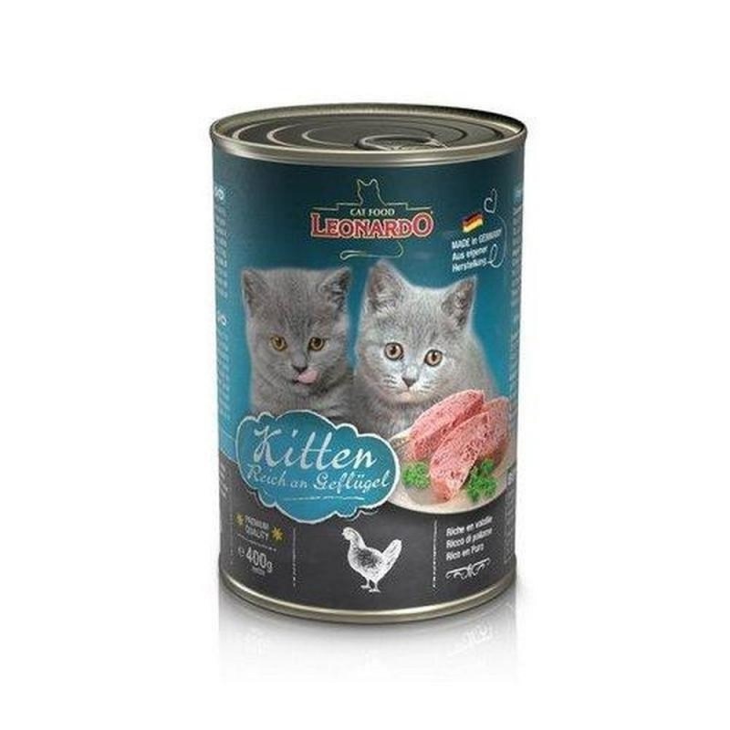 Консервы Leonardo Kitten Rich in Poultry с птицей для котят