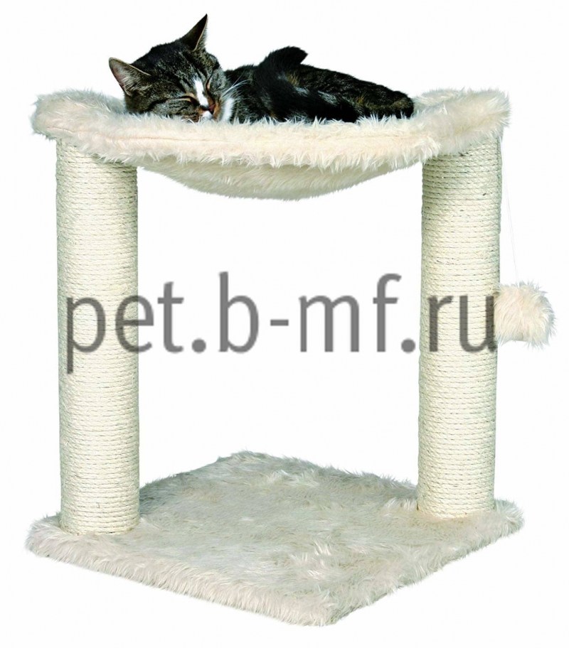 Когтеточка подвесная Trixie "кошка", 35х69 см, бежевая