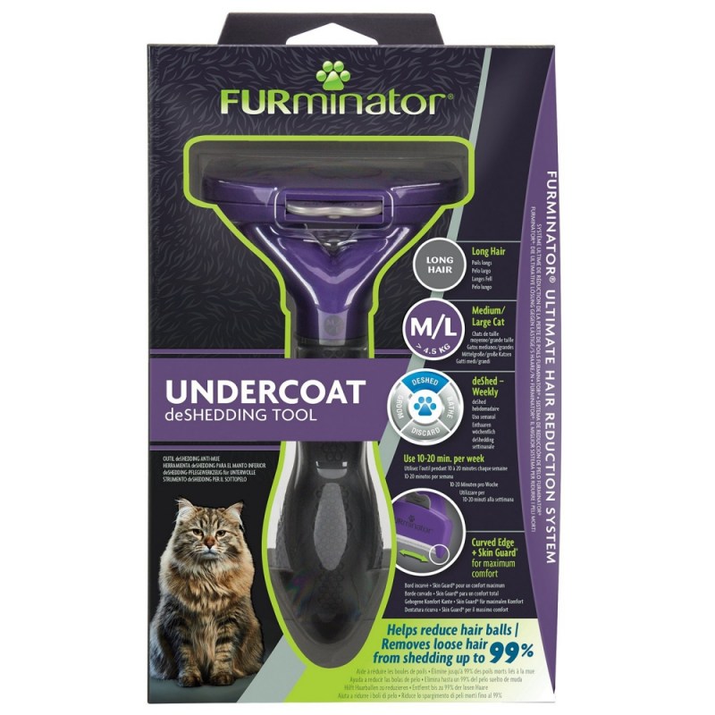 Фурминатор FURMINATOR M/L для больших кошек c длинной шерстью