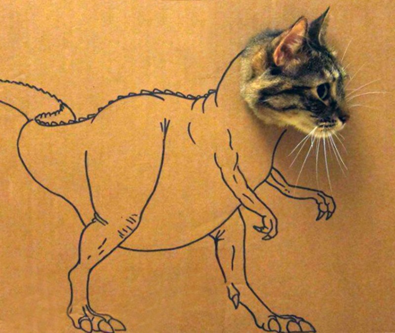 Котозавр художник