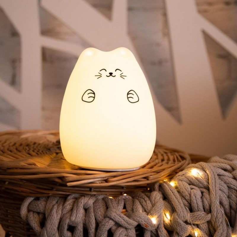 Neon-Night 503-001 силиконовый ночник «котик»