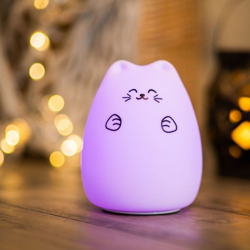 Neon-Night 503-001 силиконовый ночник «котик»