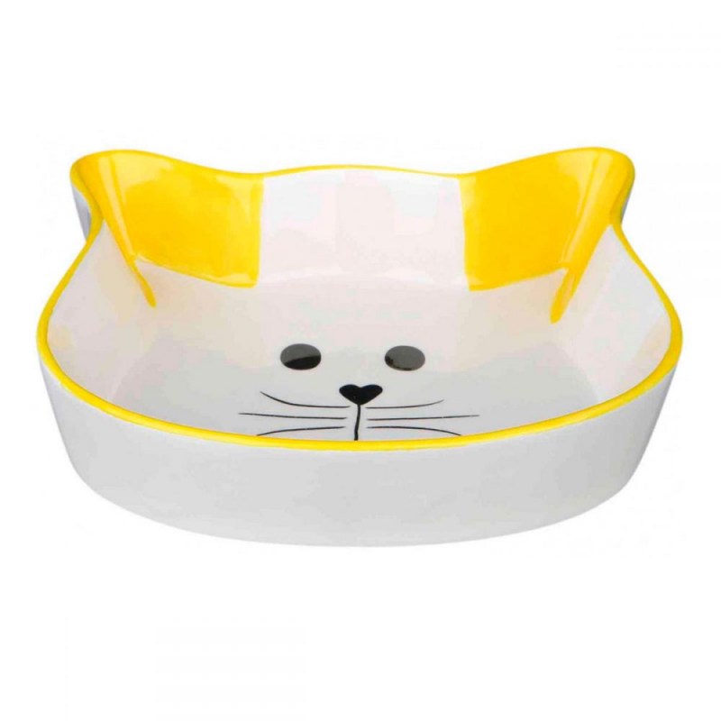 Trixie миска керам."Cat face",250мл/12см