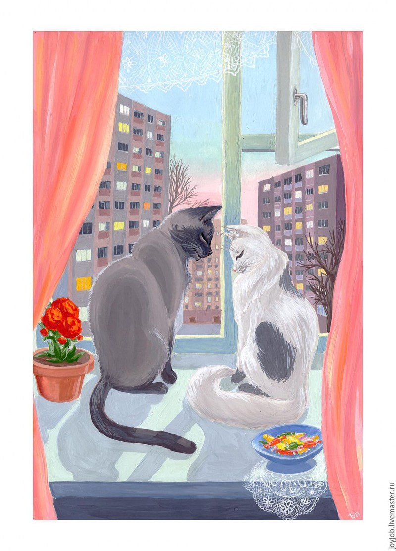Кошка в лукошке