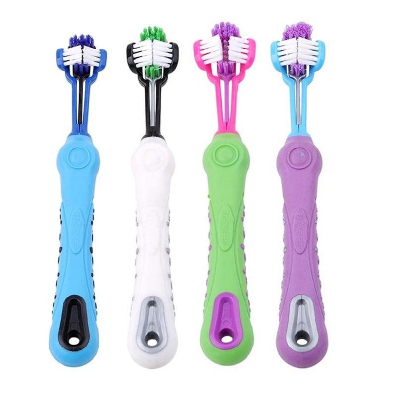 Зубная силиконовая щетка для собак Pet Toothbrush large Size