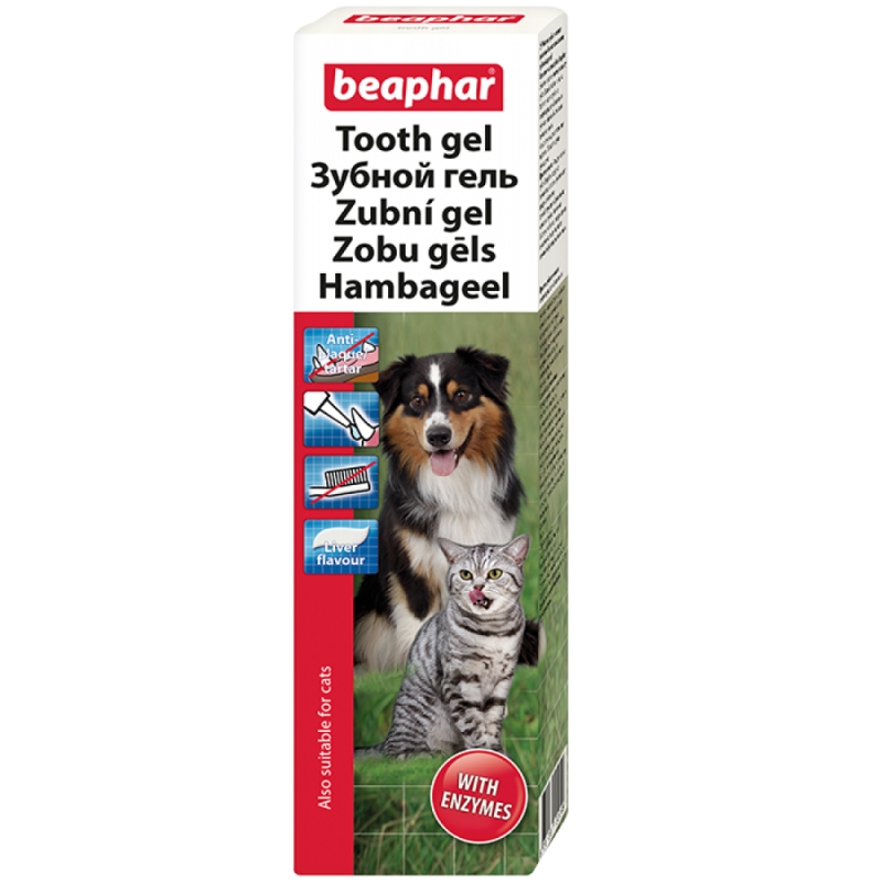 Гель Beaphar Tooth Gel зубной для кошек и собак 100 г