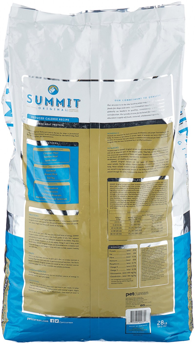 Корм для собак Summit reduced Calorie