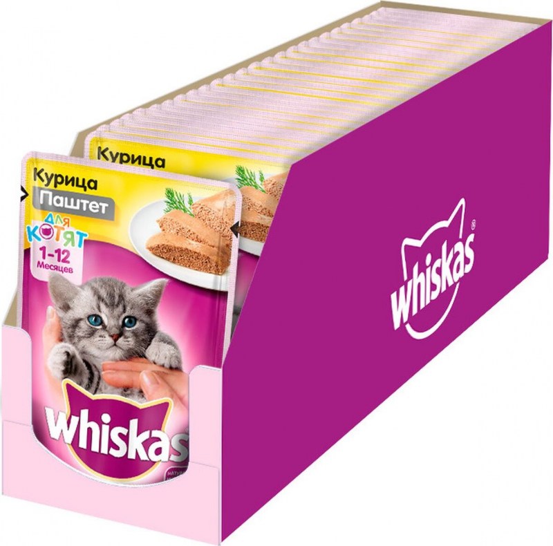 Корм "Whiskas" рагу с говядиной и ягненком для кошек 85г