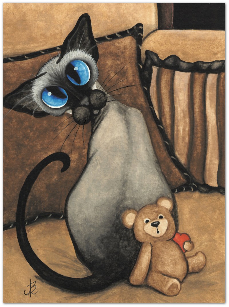 Кошки Рисованные прикольные