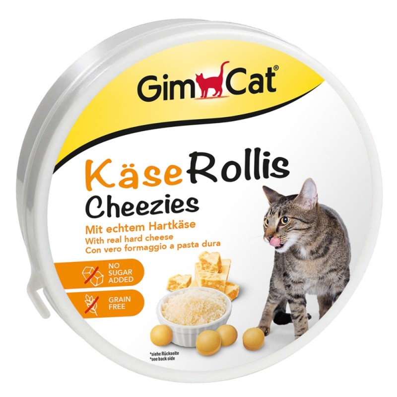 GIMCAT витамины для кошек сырные ролики 200 г