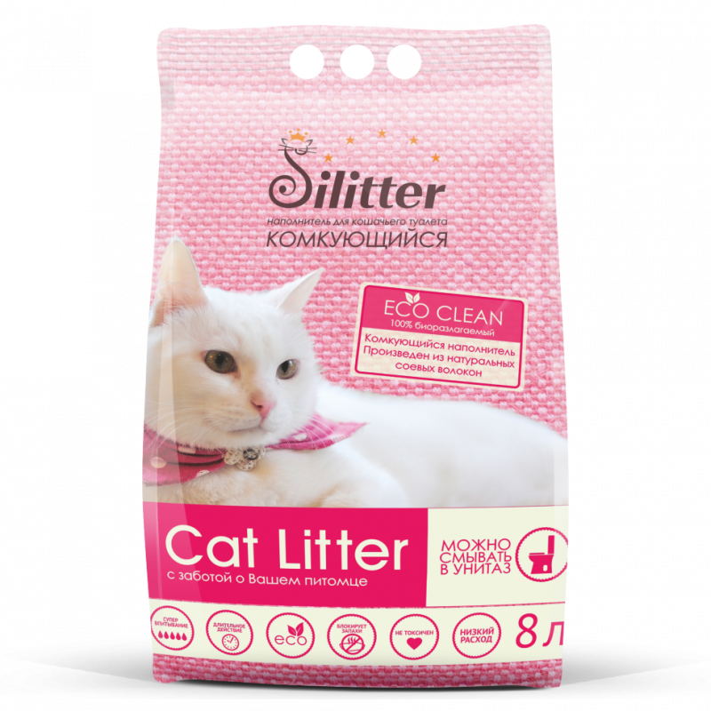 Наполнитель Silitter комкующийся для кошек