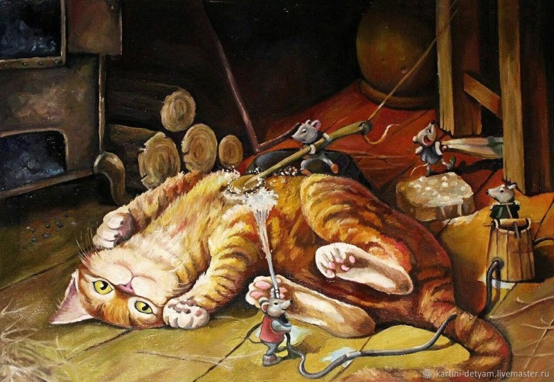 Художник Александр Маскаев кот Кузьма
