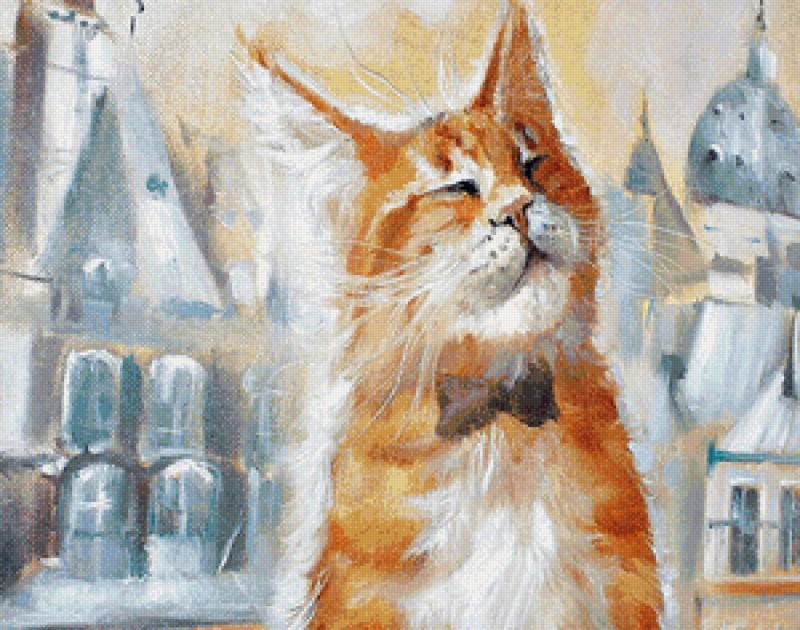 Кошки в современной живописи