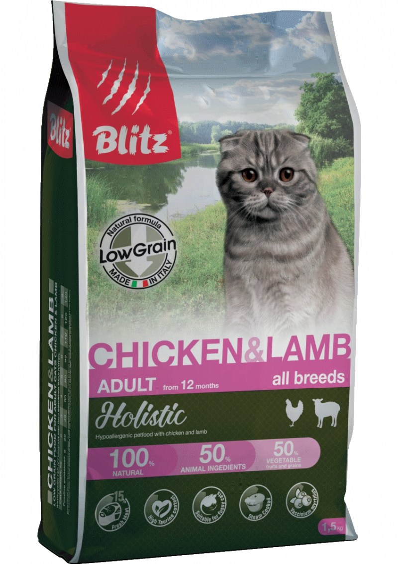 Blitz Holistic корм для кошек