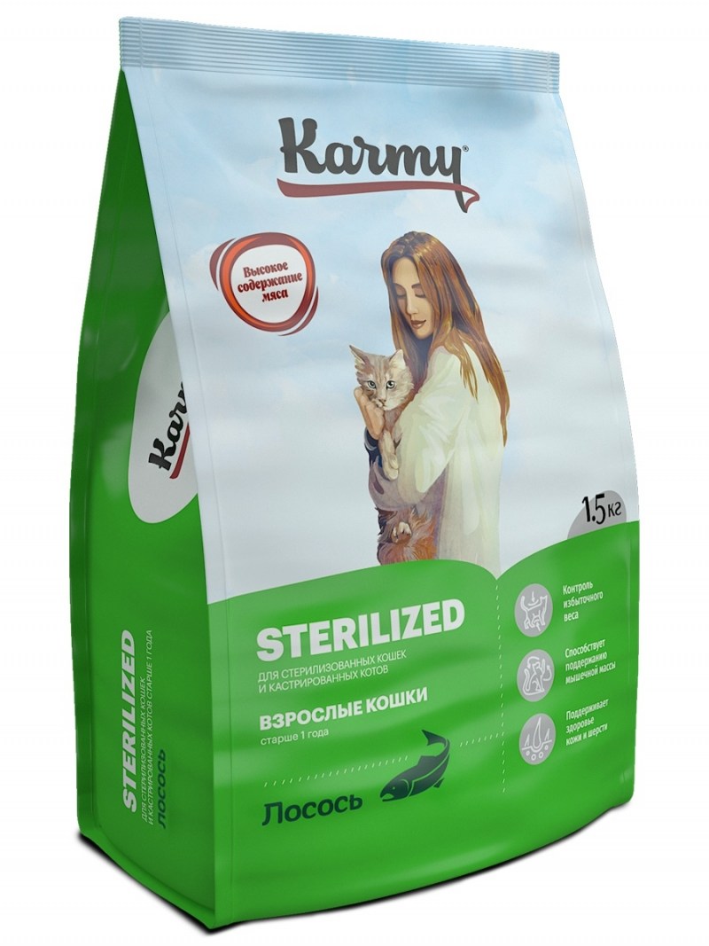 Karmy корм для кошек hair & Skin