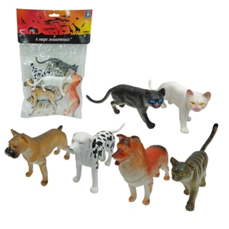 Фигурки 1 Toy в мире животных - собаки и кошки т50535