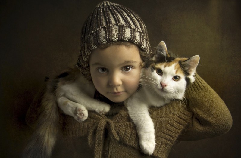 Коты и дети