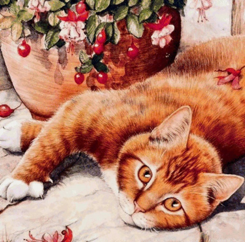 Коты художника деби Кука