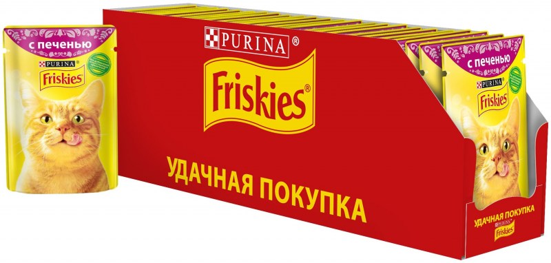 Корм для кошек friskies с языком 85 г