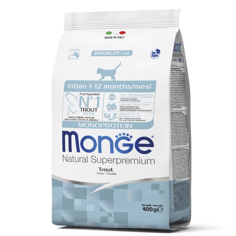 Monge Cat Monoprotein Sterilised merluzzo корм для стерилизованных кошек с треской 1,5 кг
