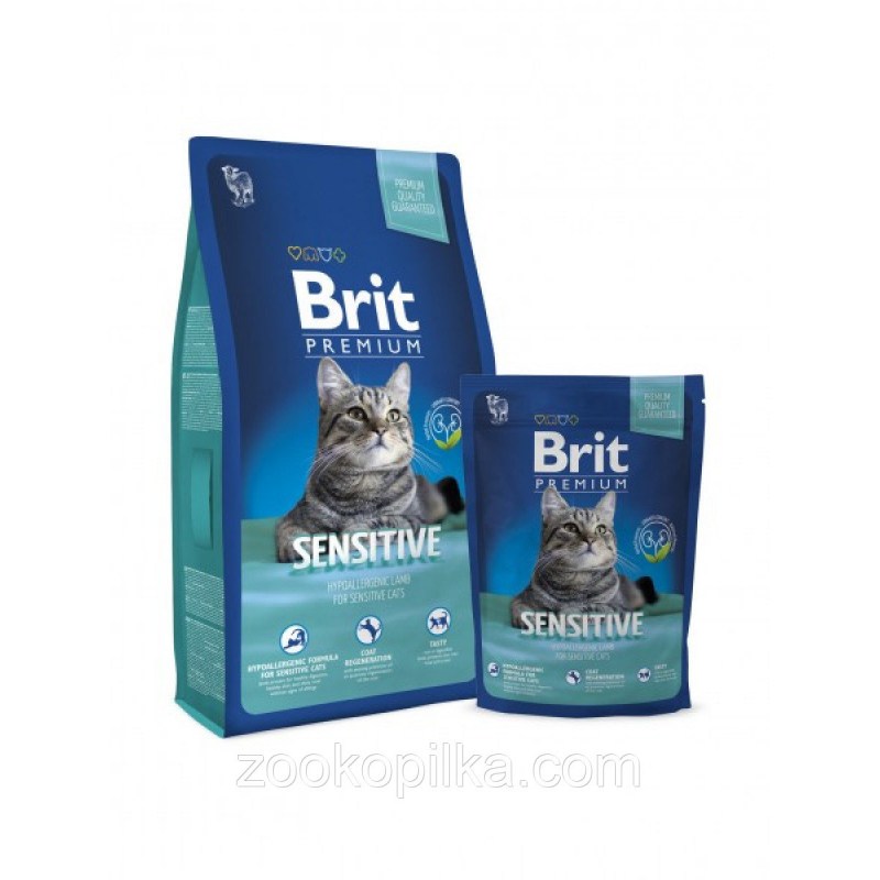 Корм для кошек Brit Premium с курицей 800 г