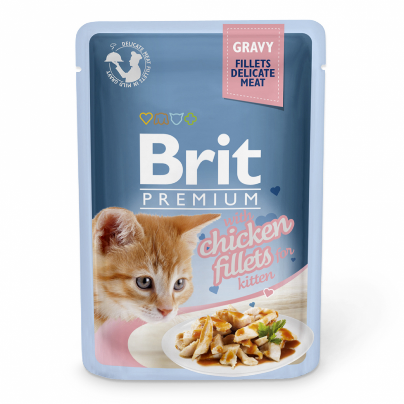 Brit Premium пауч для котят курица 100г