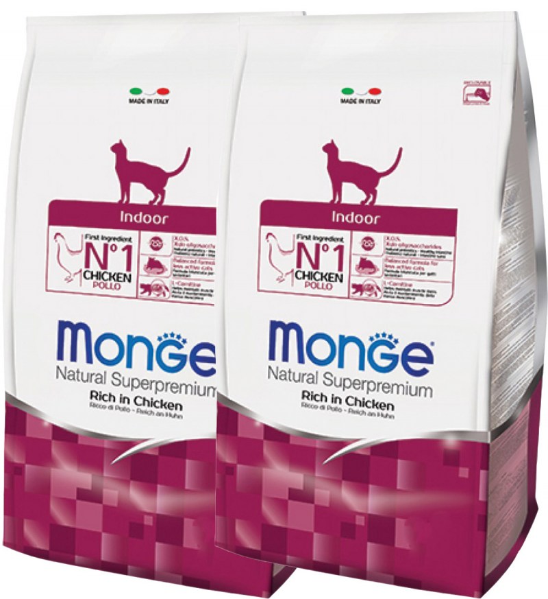 Monge Cat Indoor корм для домашних кошек 10кг