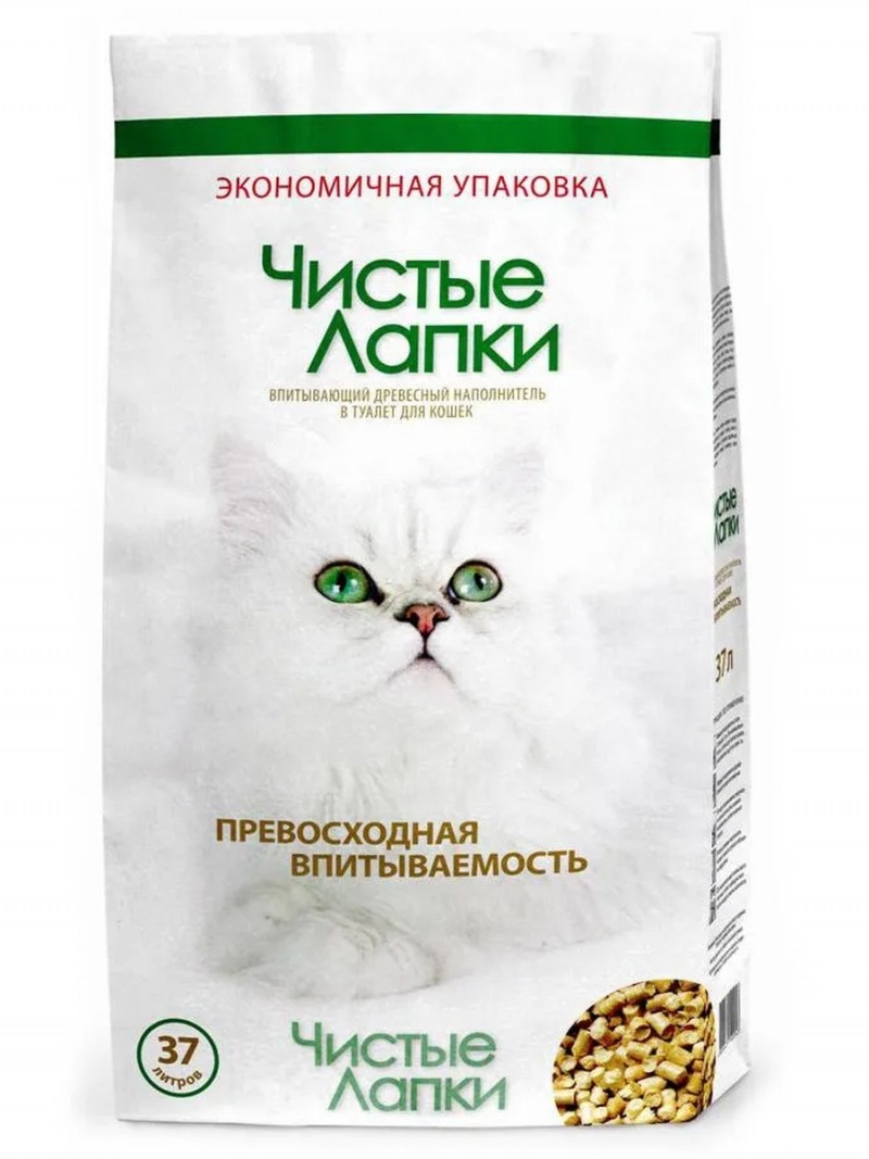 Чистые лапки древесный 12 л
