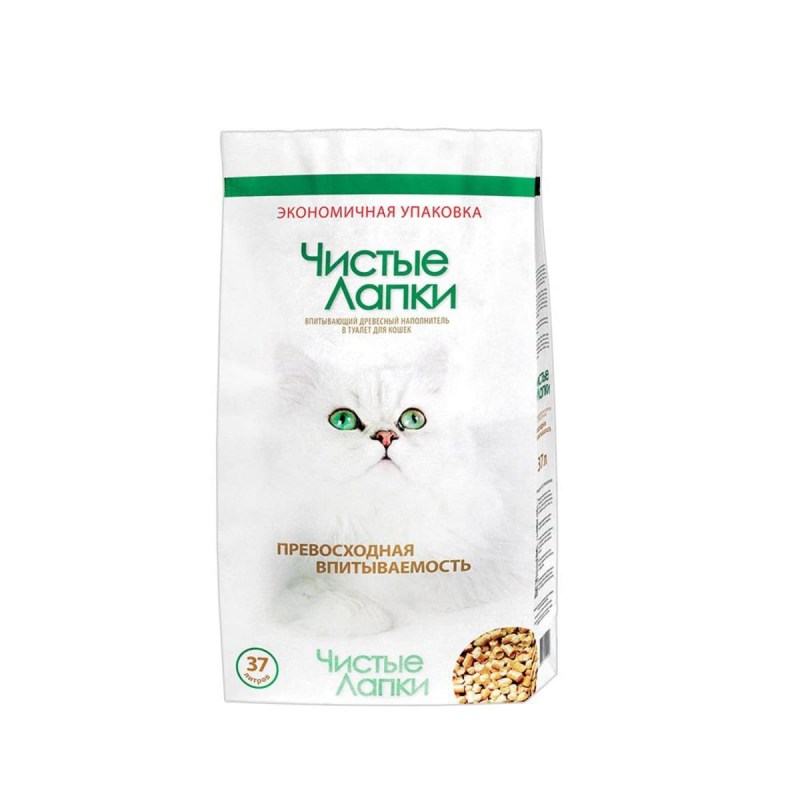 Комкующийся наполнитель чистые лапки 5 кг