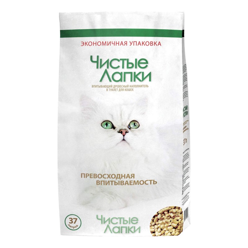 Чистые лапки наполнитель комкующийся