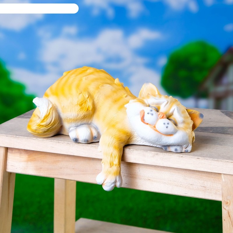 Садовая фигура "спящий кот" Ижевск