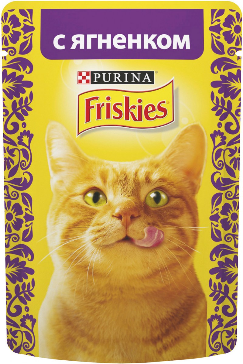 Корм friskies д/кошек ягненок 85г