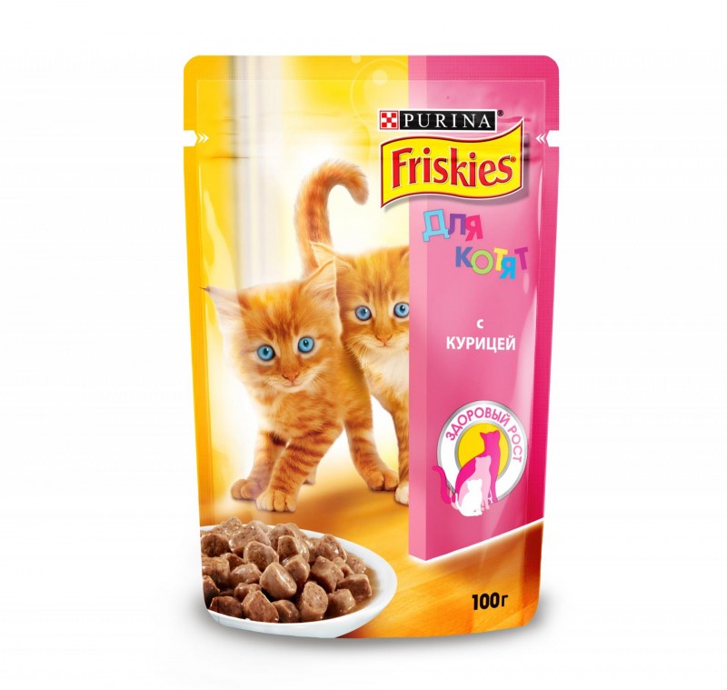 Корм для котят friskies с курицей 85 г
