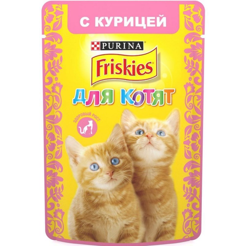 Корм для котят friskies с курицей 85 г