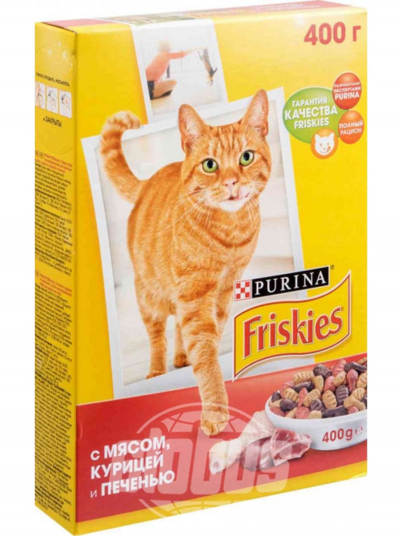 Корм для кошек friskies с печенью 400 г