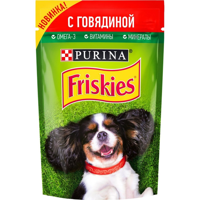 Корм п friskies 85 г д/собак говядина/ягненок