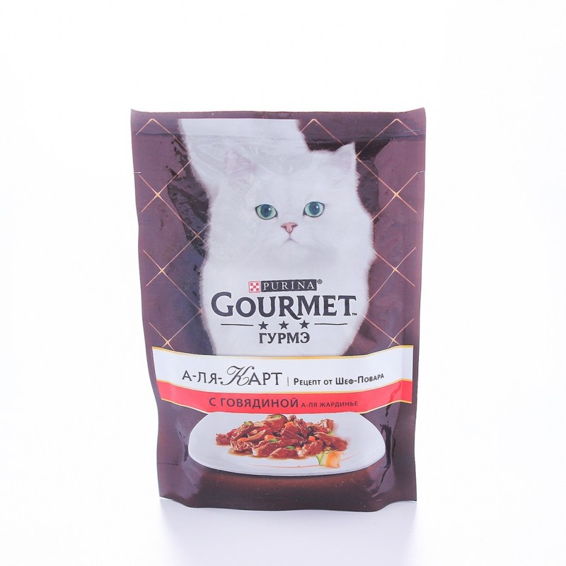 Gourmet корм для кошек с овощами
