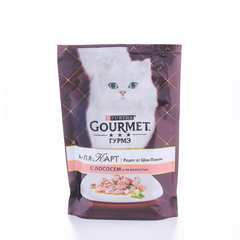 Корм для кошек Gourmet Мон Петит с лососем 30шт. Х 50 Г