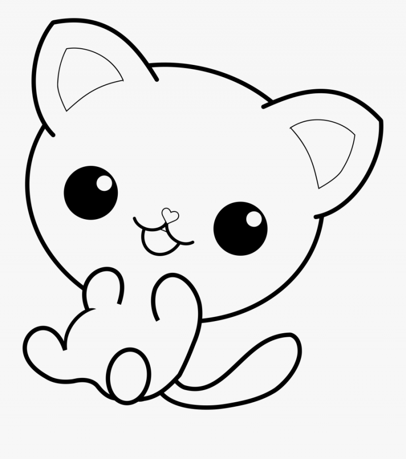 Раскраска кошечка