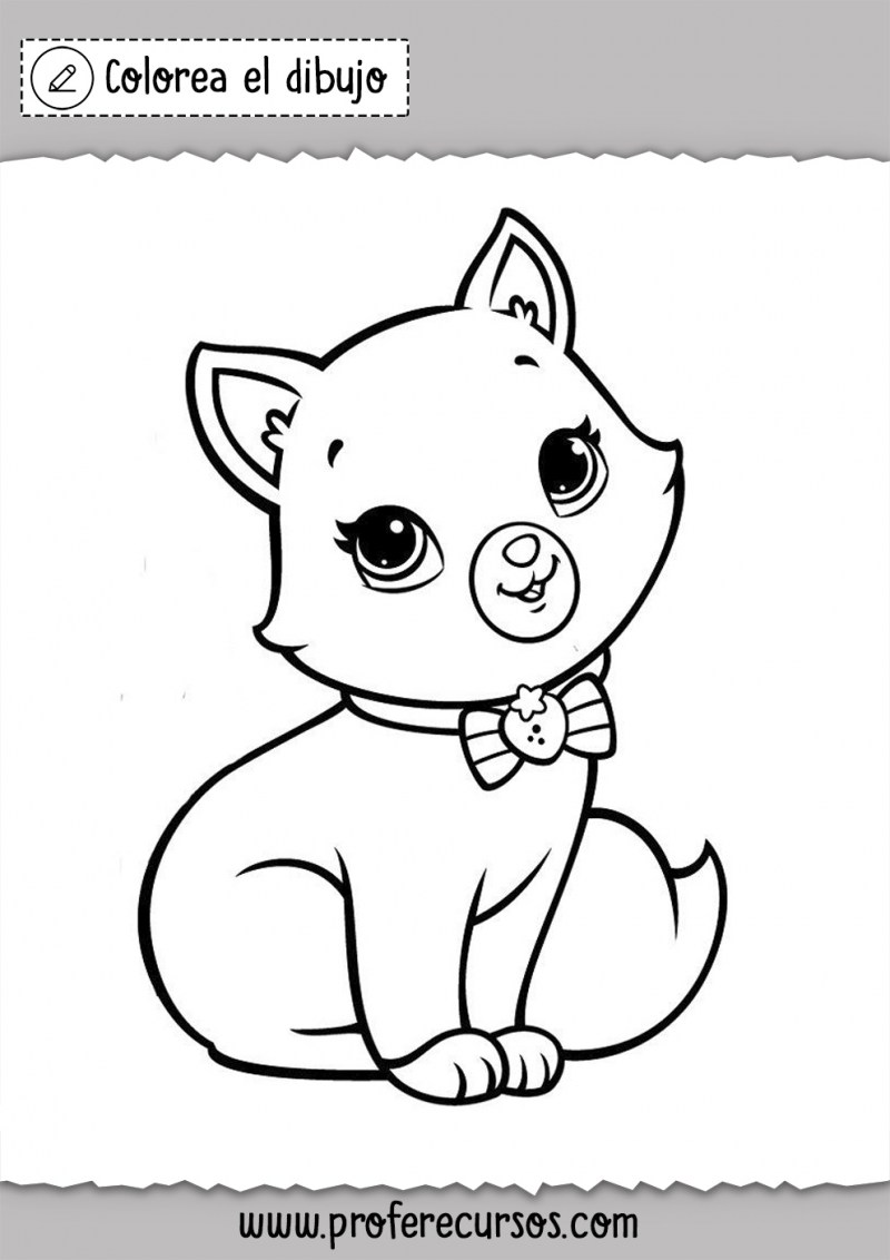 Раскраска кошечка