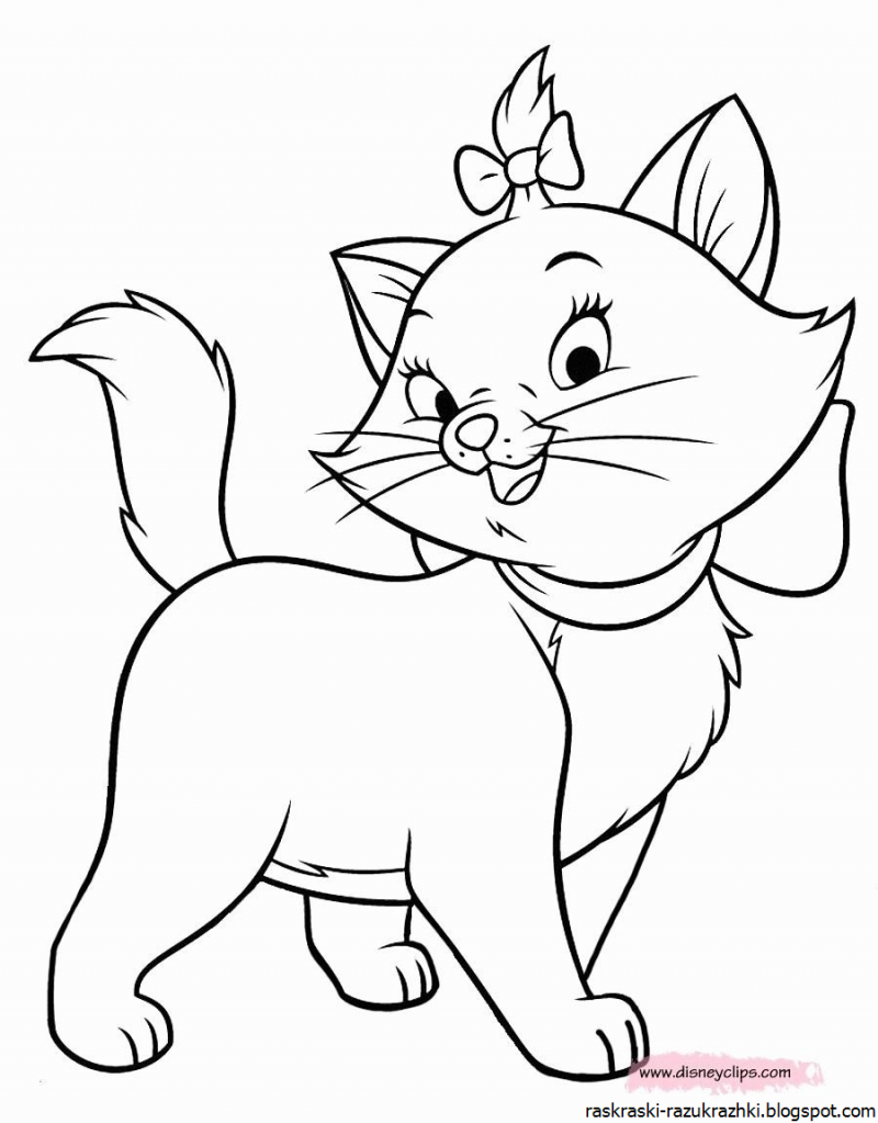 Раскраска. Котики
