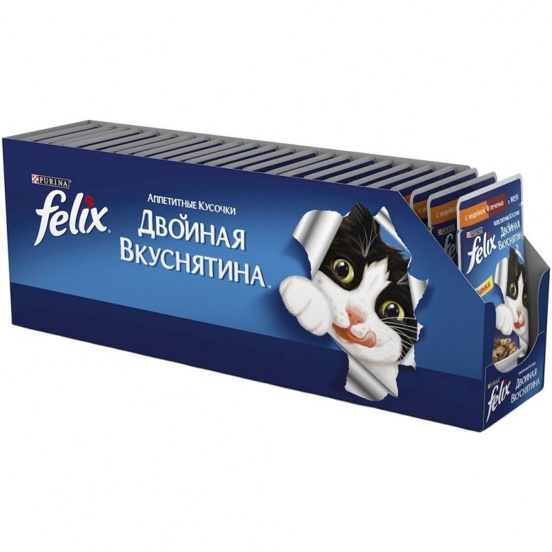 Корм для кошек Felix курица в желе 85г*24