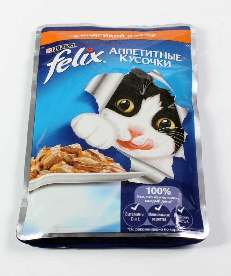 Феликс корм с индейкой