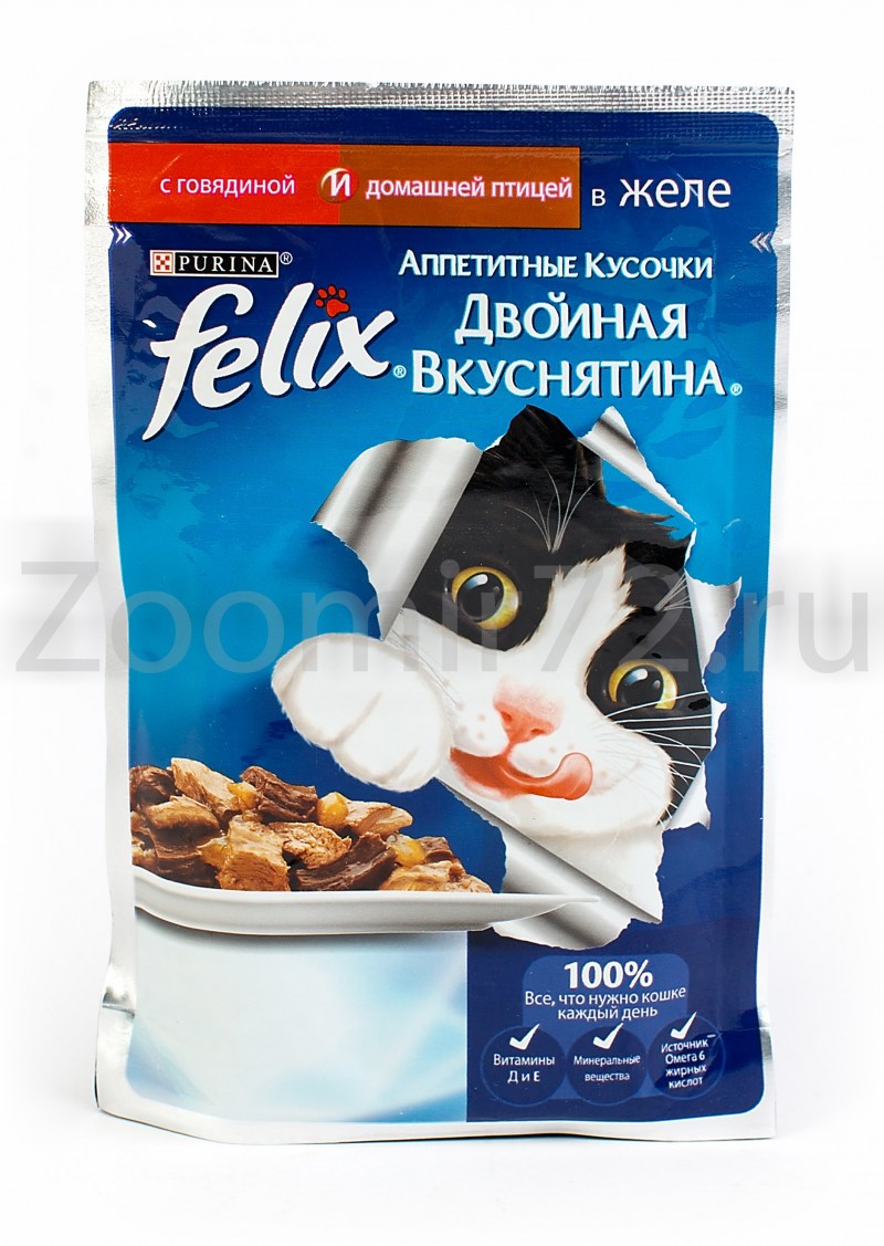 Кошачий влажный корм Феликс
