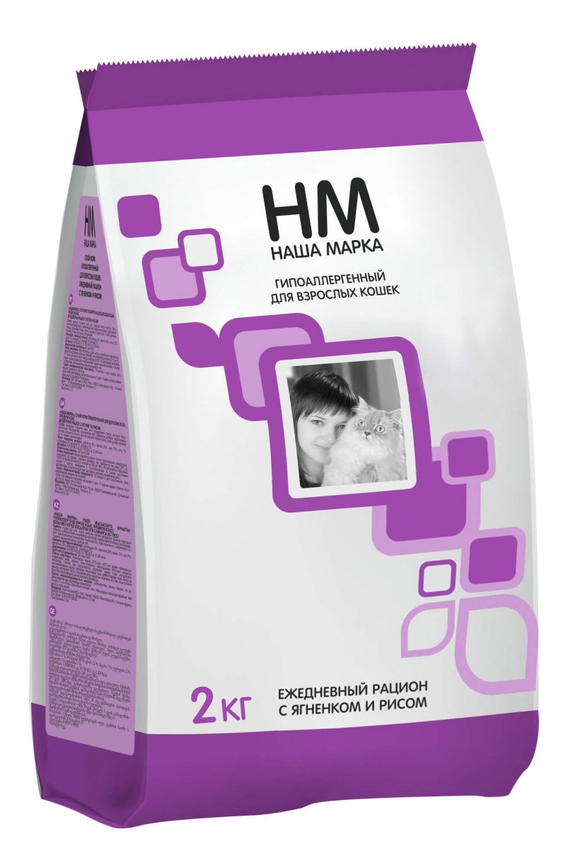 Наша марка для привередливых кошек (с лососем и рисом) упак 10 кг